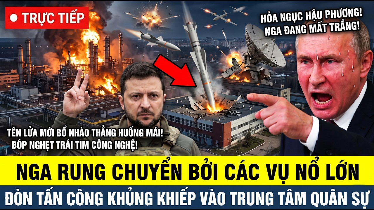 🔴TRỰC TIẾP NGA-UKRAINE: NGA RUNG CHUYỂN, Ukraine làm NỔ TUNG Nhà máy lớn nhất ở Novomoskovsk