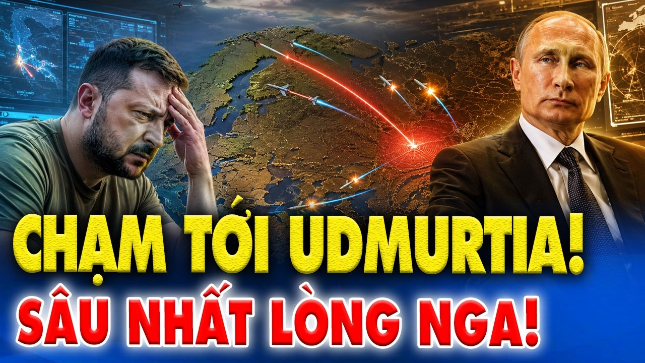 Tên lửa Ukraine ‘chạm’ tới Udmurtia sâu trong lòng nước Nga, Moscow hạ 16 UAV trong 3 tiếng