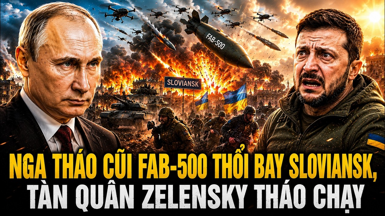 Nga THÁO XÍCH bom FAB-500 thổi bay Sloviansk, Zelensky hùng hổ tuyên bố, Putin CHỐT số phận Ukraine