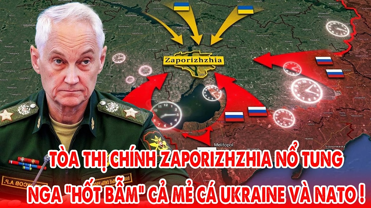 UAV Nga đánh nát Tòa thị chính Zaporizhzhia, Ukraine chao đảo, Putin ra tay cứng rắn với phương Tây