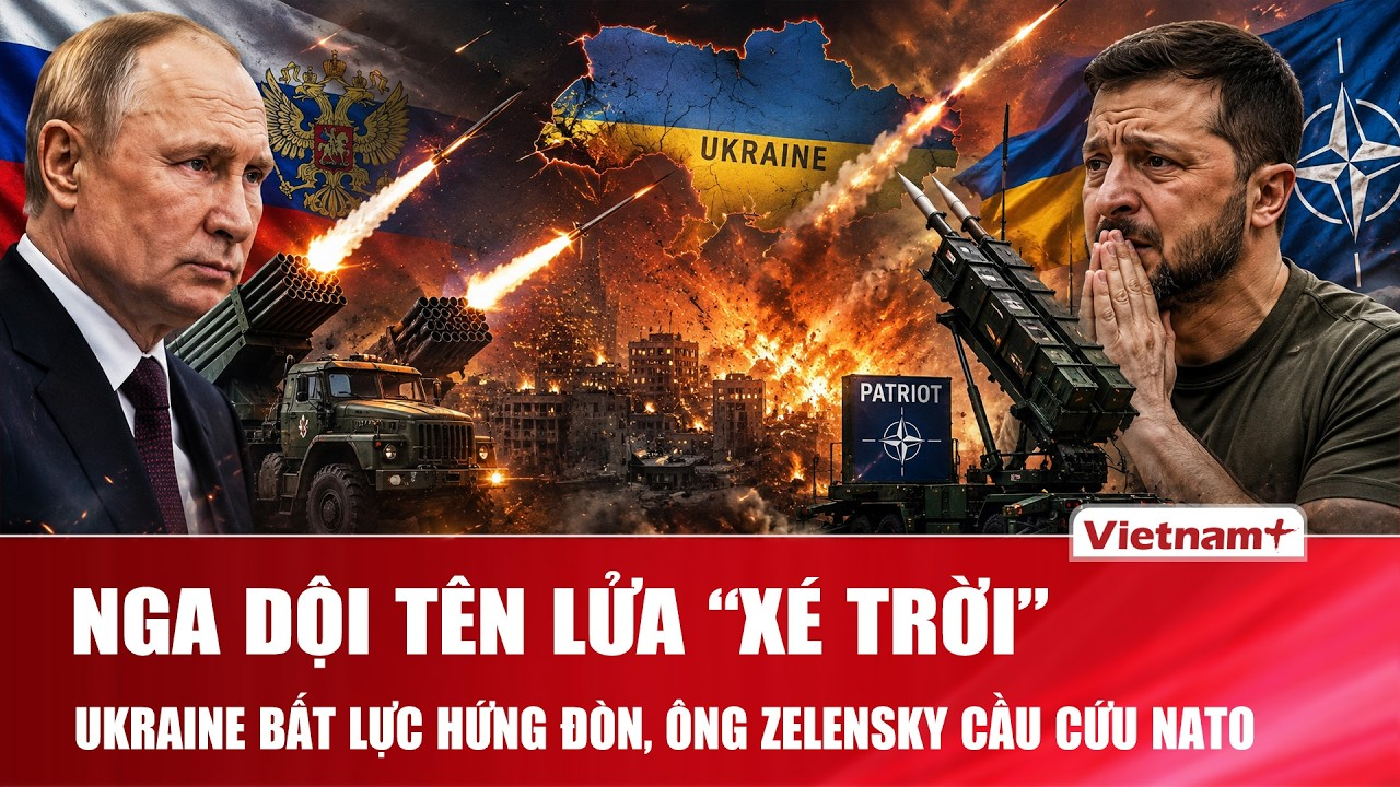 Nga dội mưa tên lửa “xé trời”, Ukraine bất lực hứng đòn, ông Zelensky cầu cứu NATO viện trợ Patriot