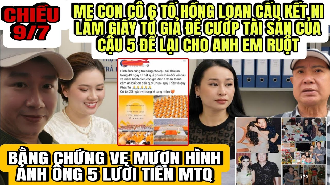 Ve Tố Hồng Loan Cấu Kết Ni Làm Giấy Tờ Giả Mạo Danh Con Nuôi Giành TS Của Cậu Để Lại Cho Anh Em Ruột