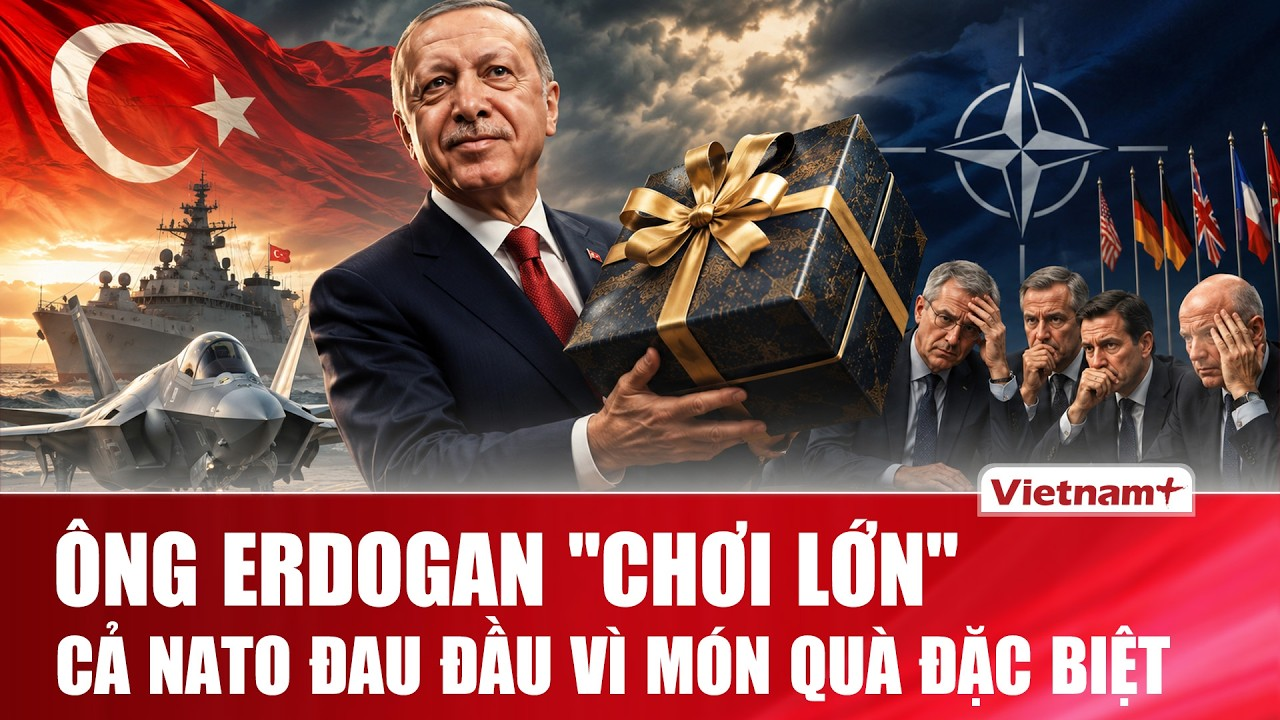 Lãnh đạo NATO đồng loạt sững sờ trước món quà “độc lạ” của ông Erdogan, đội cận vệ lập tức vào cuộc
