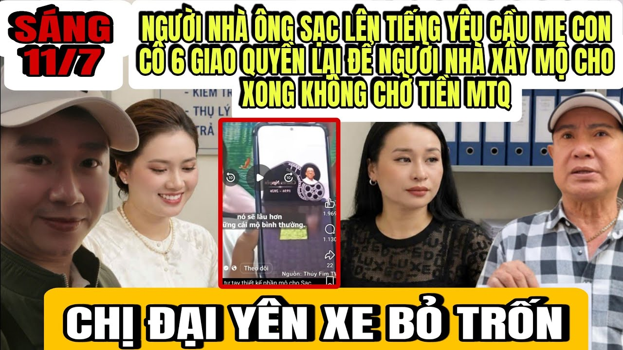 Người Nhà Ông Sạc Yêu Cầu Mẹ Con Cô 6 và Bé Heo Trả Lại Mộ Ông Sạc Để Người Xây Cho Xong
