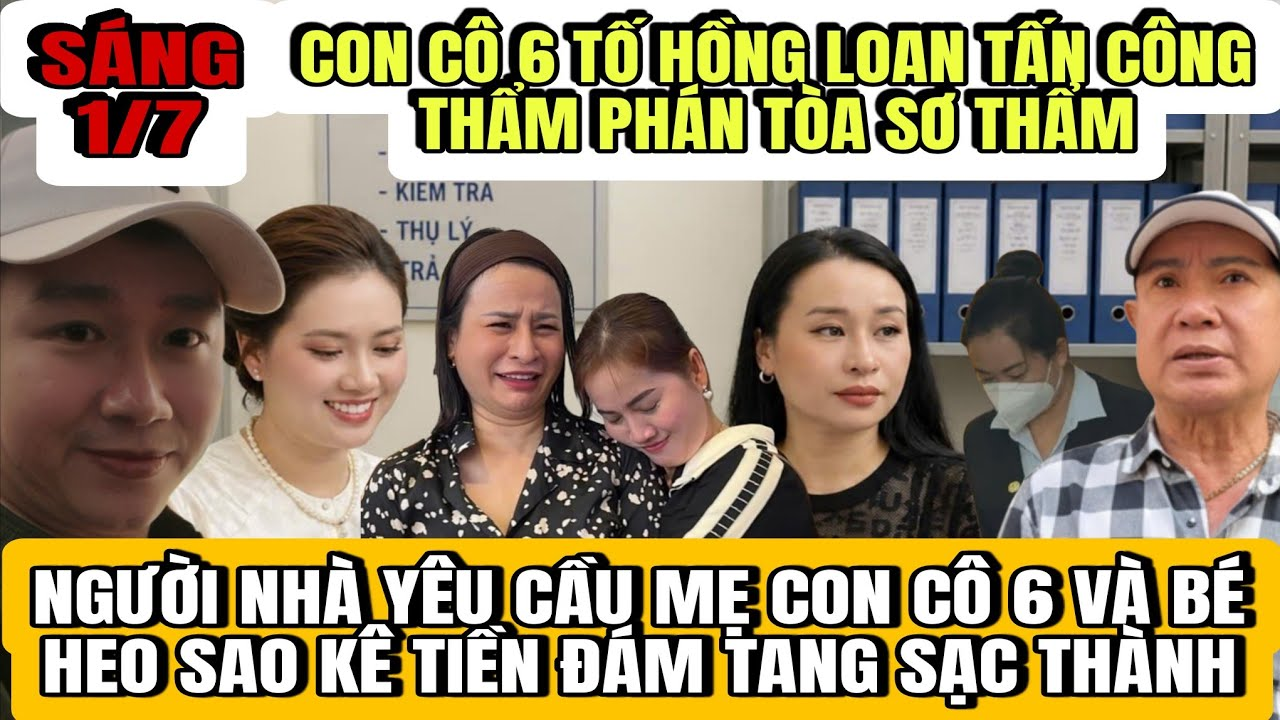 Mẹ Con Cô 6 Tố Hồng Loan Tấn Công Thẩm Phán Tòa Sơ Thẩm, Người Nhà Yêu Cầu Sao Kê Đám Tang Sạc Thành