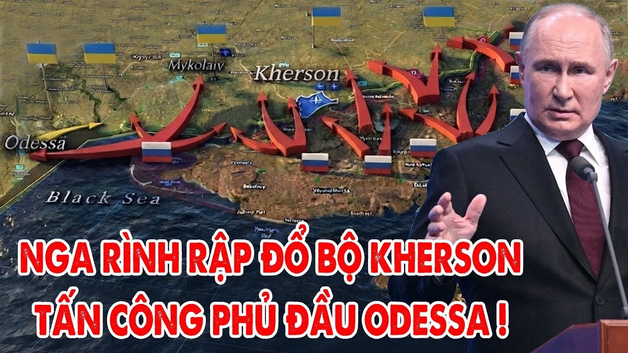 Đối chiến trên biển Đen: Nga tấn công phủ đầu Odessa, rình rập Kherson khi Ukraine siết chặt Crimea