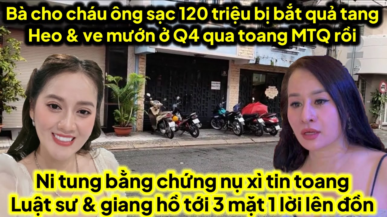 Bà cho cháu sạc pin 120 triệu xây mộ bị bắt quả tang ve heo mướn Q4 qua toang MTQ