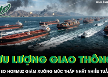 Căng thẳng Mỹ – Iran leo thang, lưu lượng qua Hormuz giảm xuống mức thấp nhất trong nhiều tuần