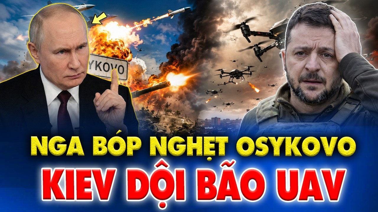 Nga Tung Đòn Kép “Bóp Nghẹt” Osykovo, Ukraine Lập Tức Đáp Trả Dội Bão UAV Vào Belgorod!