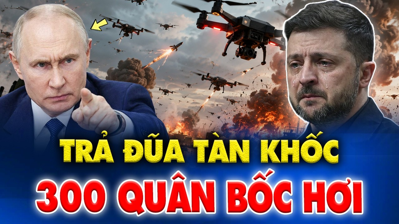 Nga Dội “Mưa UAV” Thiêu Rụi Tử Huyệt Hậu Cần, Đòn Trả Đũa Tàn Khốc Cho Hơn 300 Thương Vong