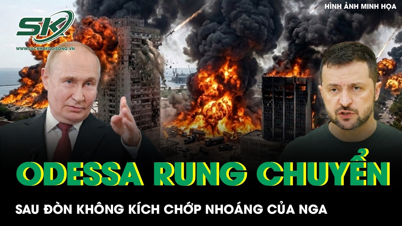 Odessa rung chuyển sau đòn không kích chớp nhoáng của Nga, nhiều người chết và bị thương