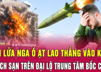 Thời sự quốc tế: Tên lửa Nga ồ ạt lao thẳng vào Kiev, khách sạn trên đại lộ trung tâm bốc cháy