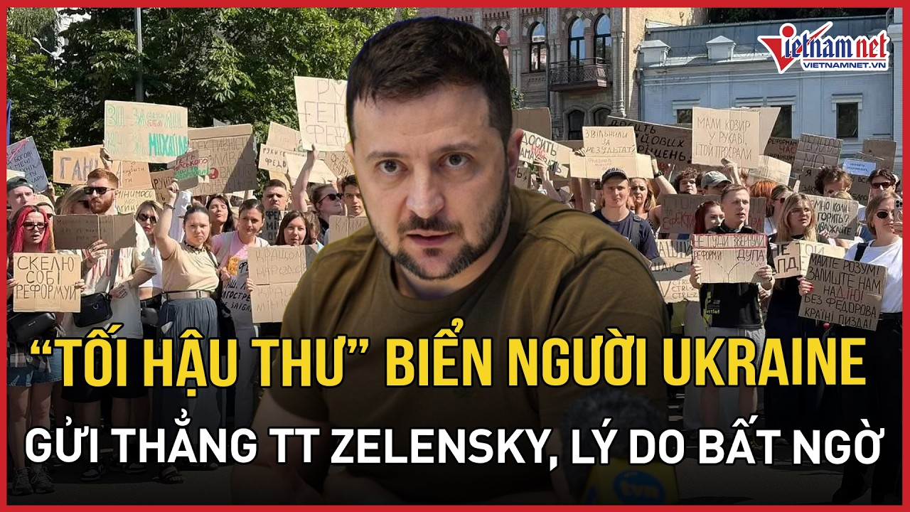 Kiev biến động lớn:Choáng váng “tối hậu thư” biển người Ukraine gửi thẳng TT Zelensky, lý do bất ngờ