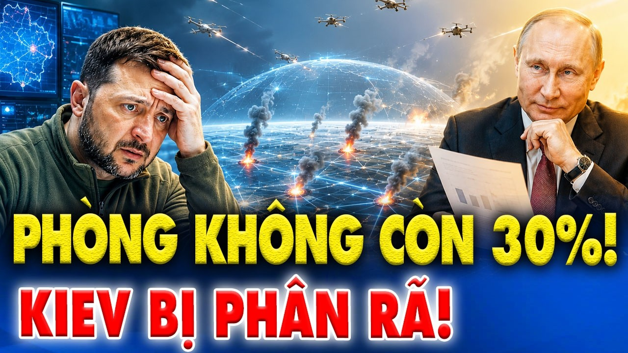 Geran 40.000 đô ‘hạ’ đầu máy Ukraine, Patriot 4 triệu đô cạn kho, phòng không Kiev còn 30%