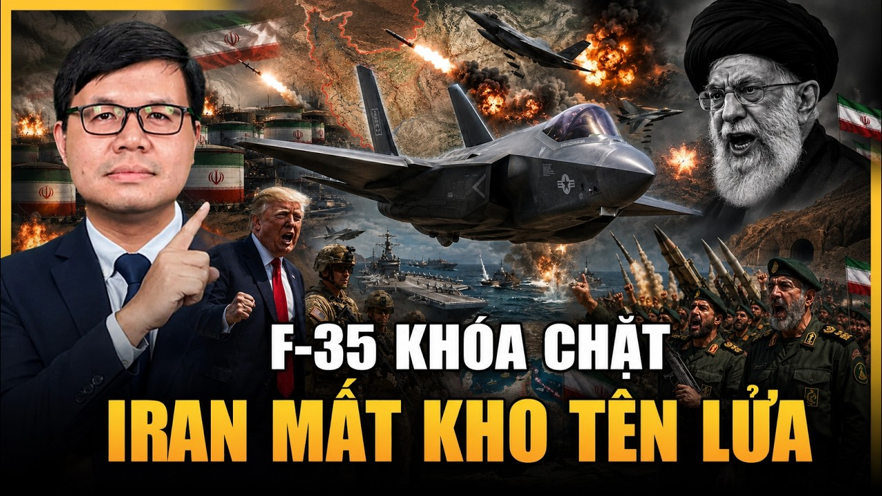 F-35 Mỹ Xuyên Thủng Phòng Tuyến Iran – Kho Tên Lửa Trong Núi Cũng Không Còn An Toàn!
