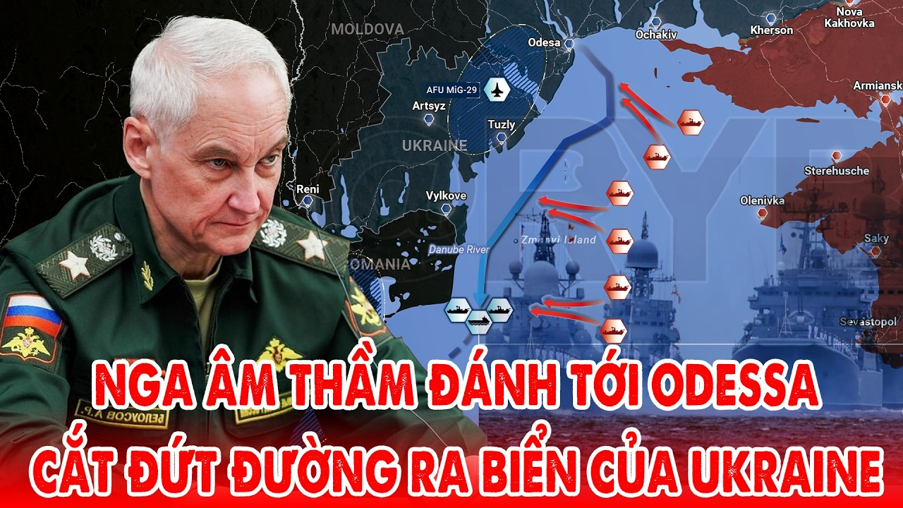 Nga tăng áp lên Odessa, siết chặt kiểm soát Biển Đen, nhiều tàu Ukraine bị đánh chìm –
