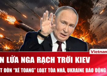 Tên lửa Nga rạch trời Kiev, cuồng nộ trút đòn “xé toang” loạt tòa nhà, Ukraine gầm rú bào động đỏ