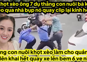 Bà khọt xèo chú 7 dụ con nuôi qua nhà bụp quay clip gửi ve bị nó bem sắp mặt quá nhục