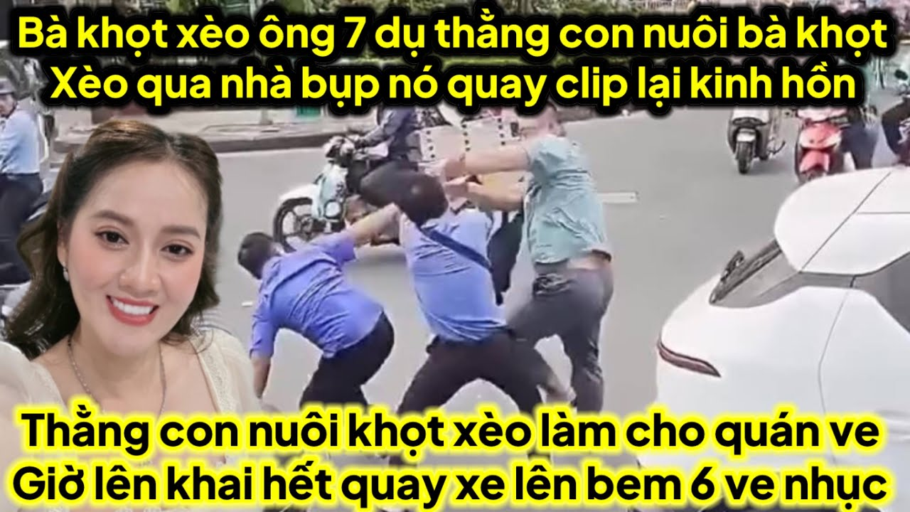 Bà khọt xèo chú 7 dụ con nuôi qua nhà bụp quay clip gửi ve bị nó bem sắp mặt quá nhục