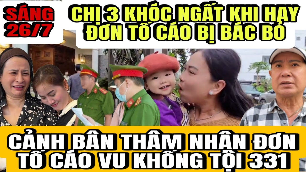 Chị 3 Khóc Ngất Khi Hay Đơn Bị Bác Bỏ, Hồng Ni Lê Minh Làm Đơn Tố Cáo Cảnh Bân Thâm Tội Vu Khống