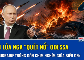 Tên lửa Nga “quét nổ” Odessa, tàu hàng Ukraine trúng đòn chìm nghỉm, Biển Đen rung lắc nổ tung