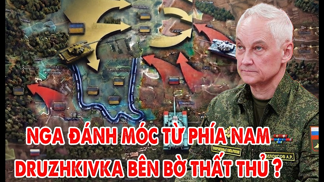 Nga tấn công Druzhkivka dữ dội, phía Nam cụm pháo đài Sloviansk Kramatorsk rung chuyển