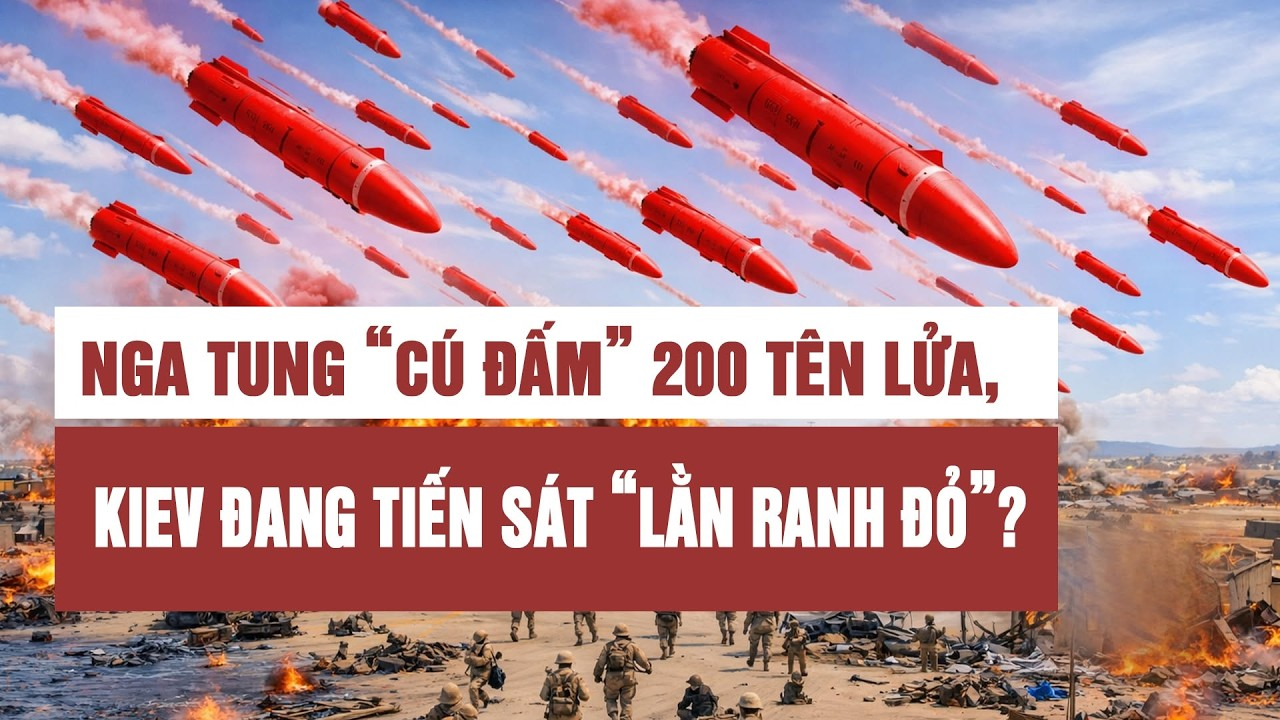 Nga tung “cú đấm” 200 tên lửa, tàu ngầm hạt nhân dịch chuyển: Kiev đang tiến sát “lằn ranh đỏ”?