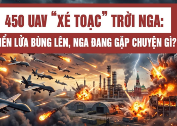 Hơn 450 UAV “xé toạc” bầu trời Nga: Biển lửa bùng lên, phòng không Nga gặp chuyện gì?