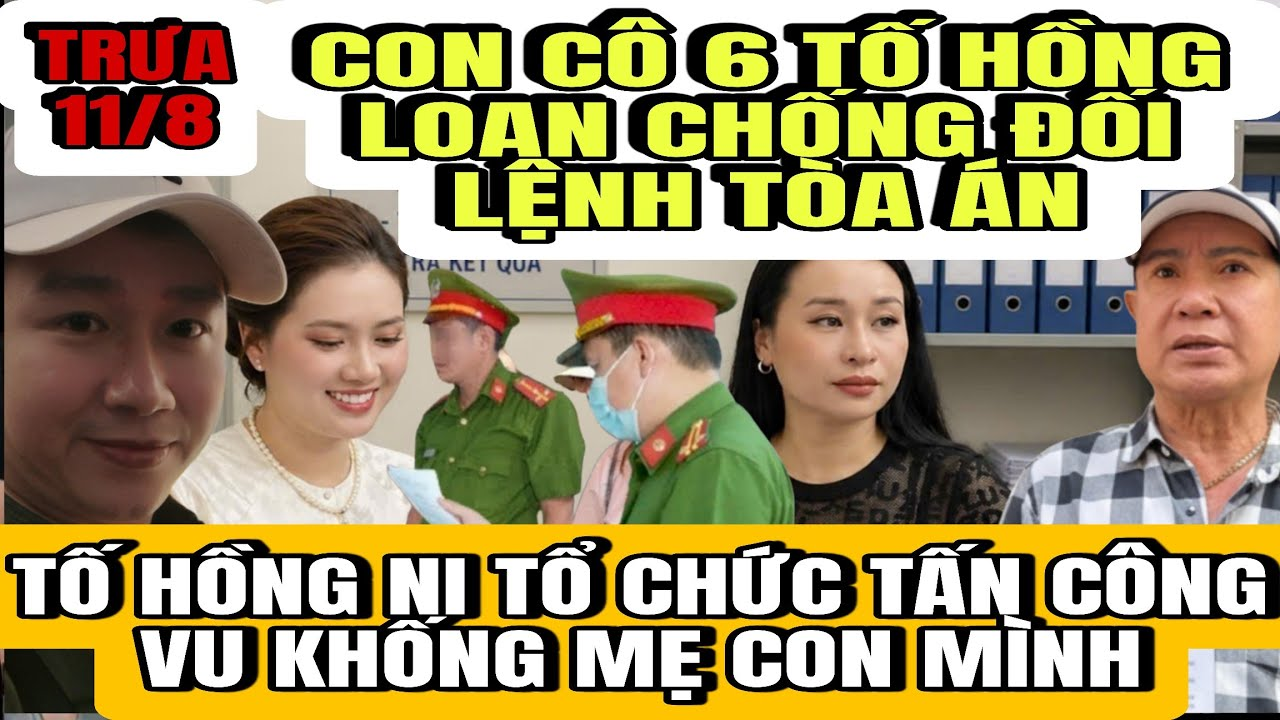 Con Cô 6 Tố Hồng Loan Chống Đối Lệnh Tòa Án, Hồng Ni Tổ Chức Nhóm YTB Tấn Công Mẹ Con Mình