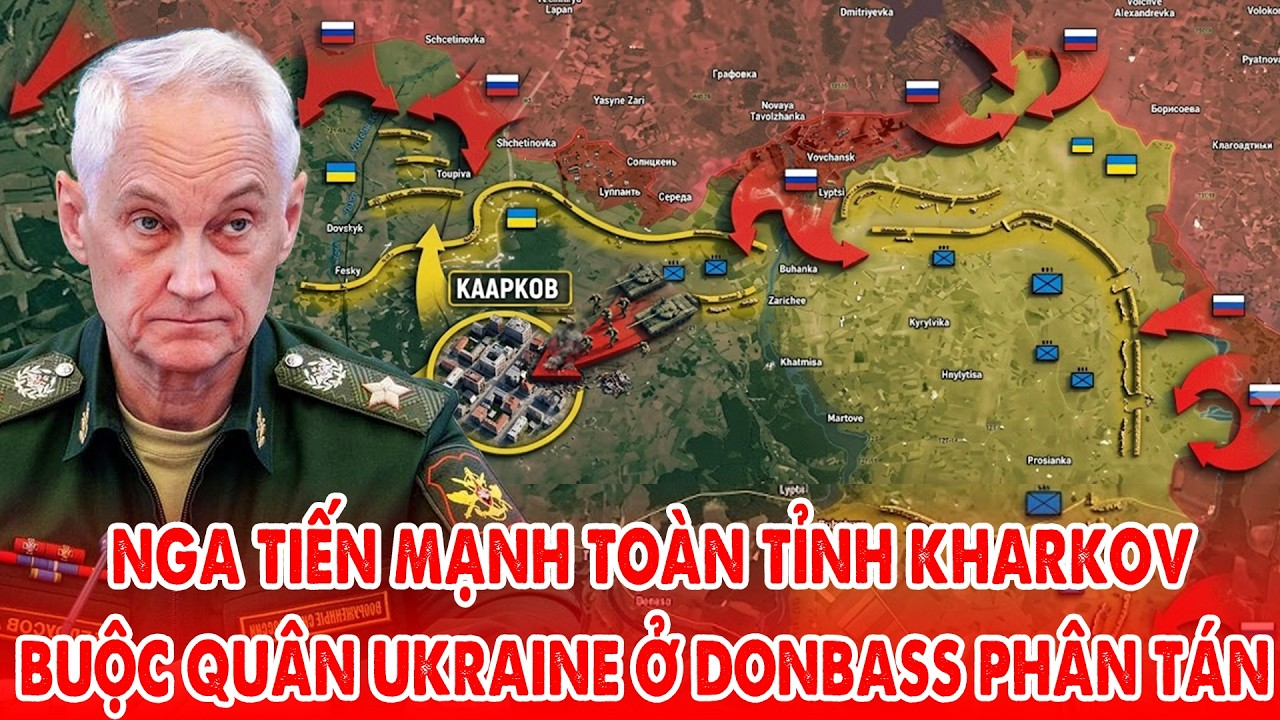 Quân Nga tiến đánh mạnh ở Kharkov, buộc lực lượng Ukraine phải kéo dãn từ Donbass –