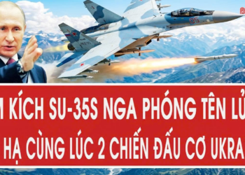 Tiêm kích Su-35S Nga phóng tên lửa bắn hạ cùng lúc 2 chiến đấu cơ Ukraine