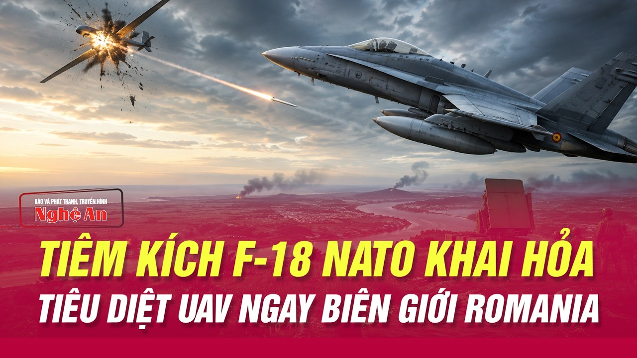 Tiêm kích NATO tung đòn bắn hạ UAV xâm phạm không phận. Sức ép đè nặng lên sườn Đông NATO