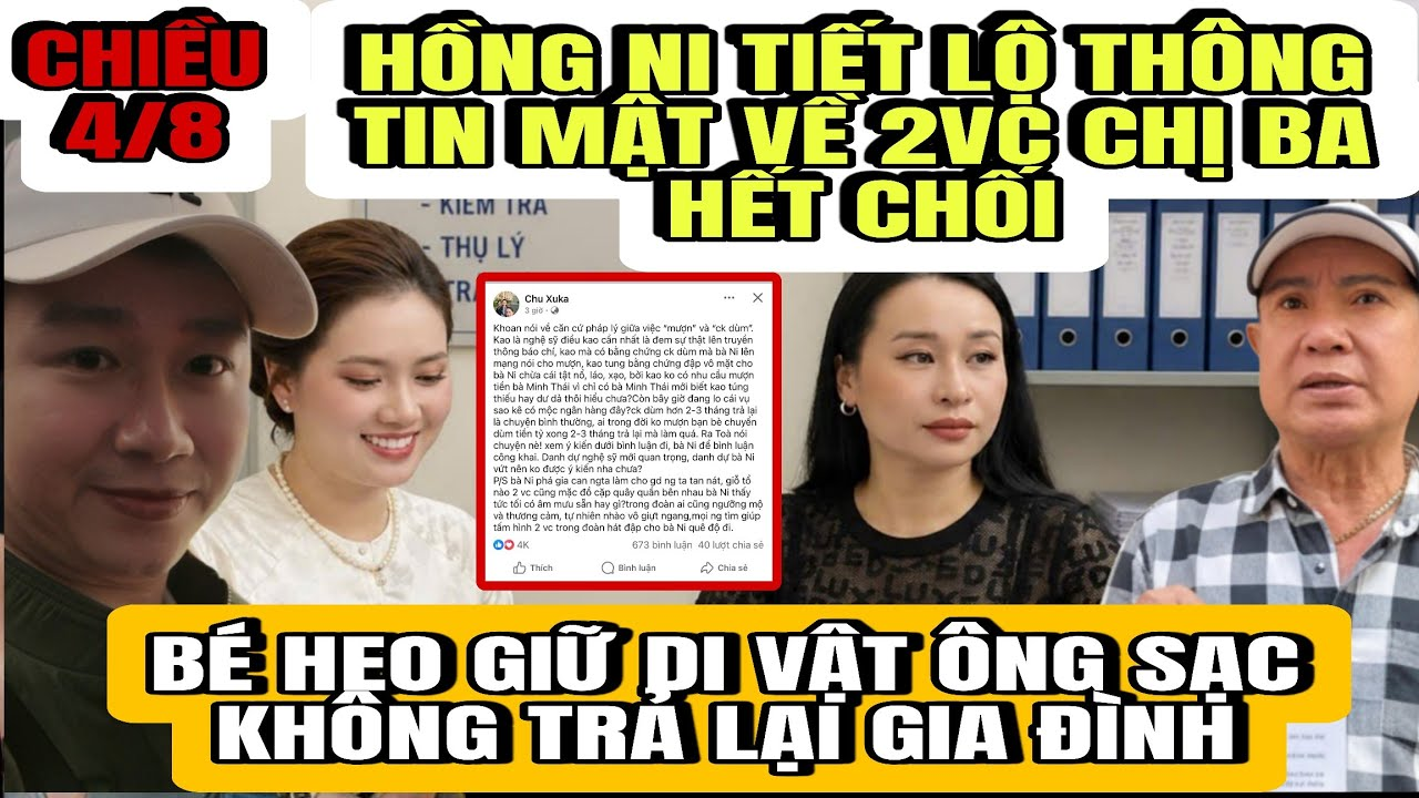 Hồng Ni Tiết Lộ Thông Mật Về 2 Vc Chị Ba Âm Mưu Tống Tình Tống Tiền Mình Hết Chối Cãi