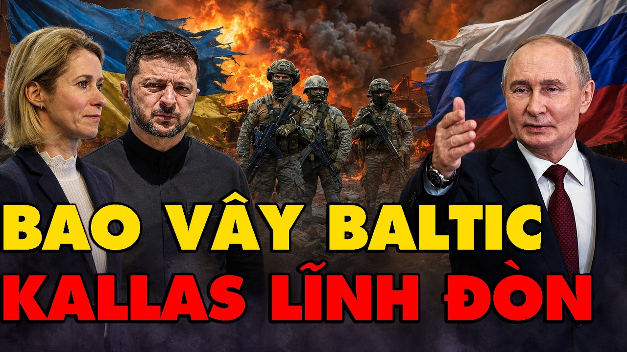 10 căn cứ UAV Nga bao vây Baltic, Putin đáp trả Kaja Kallas, lữ đoàn Ukraine bị tóm sống