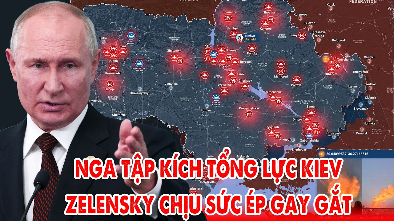 Nga tập kích quy mô lớn vào Kyiv, Tổng thống Zelensky đối mặt sức ép gay gắt