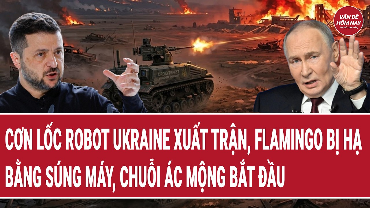 Bản tin 24/8: Cơn lốc Robot Ukraine xuất trận, Flamingo bị hạ bằng súng máy, chuỗi ác mộng bắt đầu