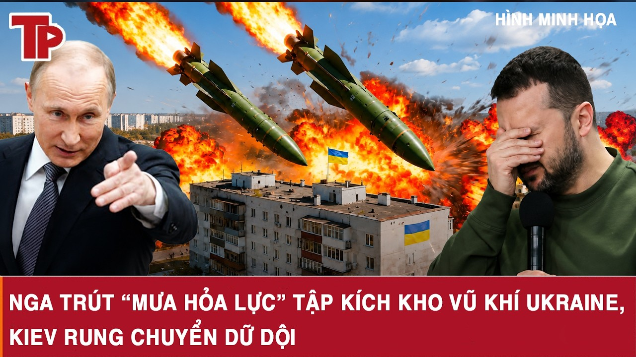 ĐIỂM NÓNG THẾ GIỚI 30-8: Nga trút “mưa hỏa lực” tập kích kho vũ khí Ukraine, Kiev rung chuyển dữ dội