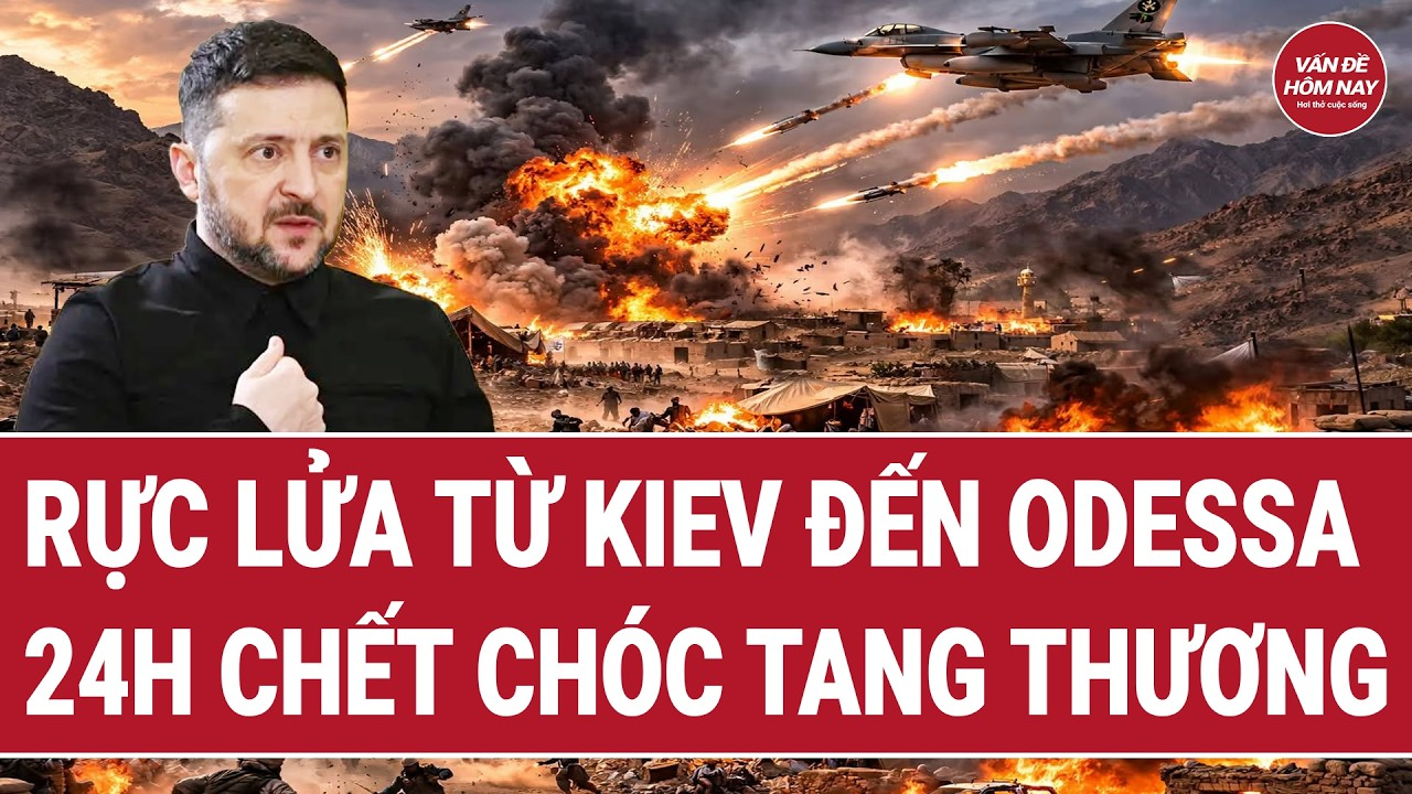Vấn đề hôm nay 5/9: Rực lửa từ Kiev đến Odessa, 24h chết chóc tang thương