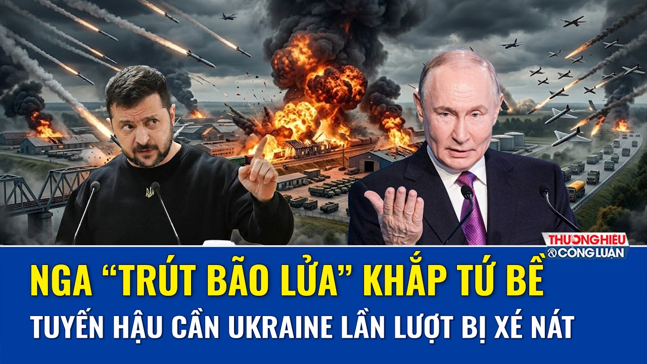Thời sự Quốc tế trưa 13/9: Nga “trút bão lửa” khắp tứ bề, tuyến hậu cần Ukraine lần lượt bị xé nát