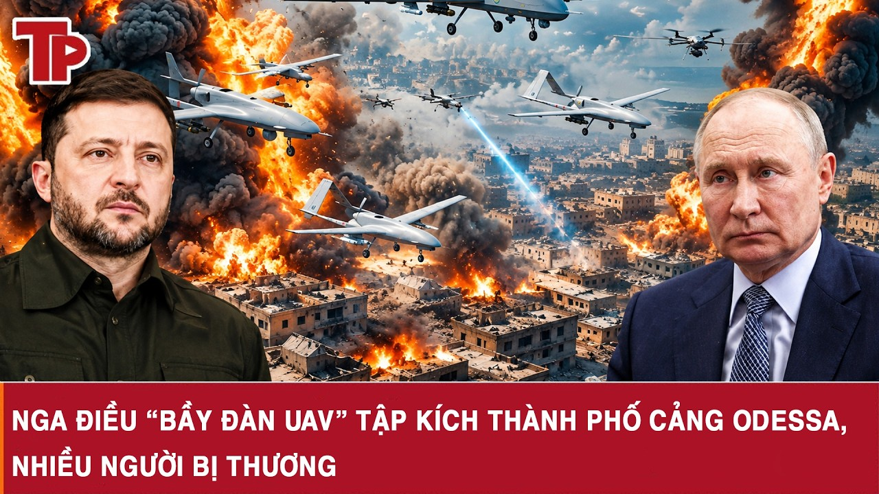 ĐIỂM NÓNG THẾ GIỚI 14-9:Nga điều “bầy đàn UAV” tập kích thành phố cảng Odessa, nhiều người bị thương