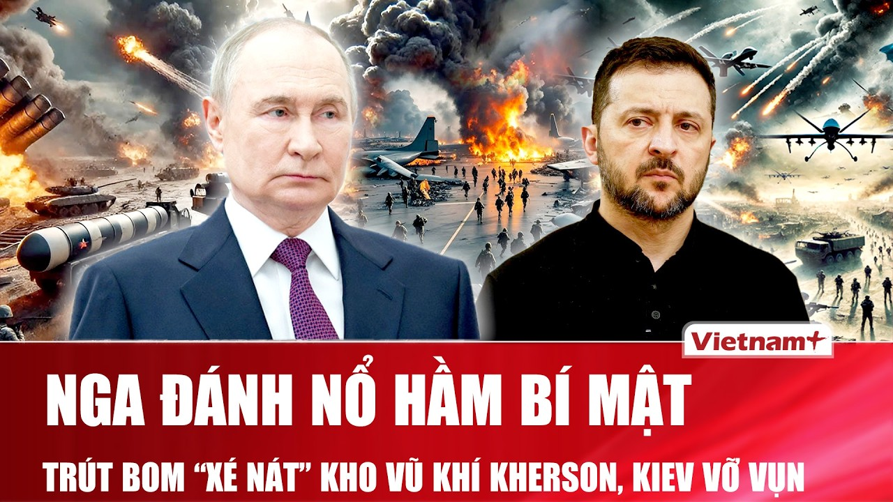 Thời sự Quốc tế trưa 15/9: Nga đánh nổ hầm bí mật, trút bom “xé nát” kho vũ khí Kherson, Kiev vỡ vụn
