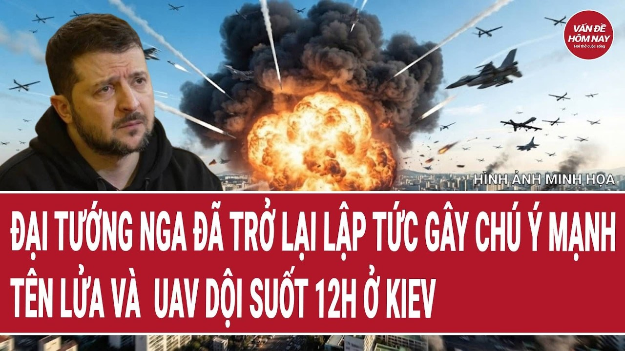 Điểm nóng 18/9: Đại tướng Nga trở lại lập tức gây chú ý mạnh, tên lửa và UAV dội suốt 12h ở Kiev