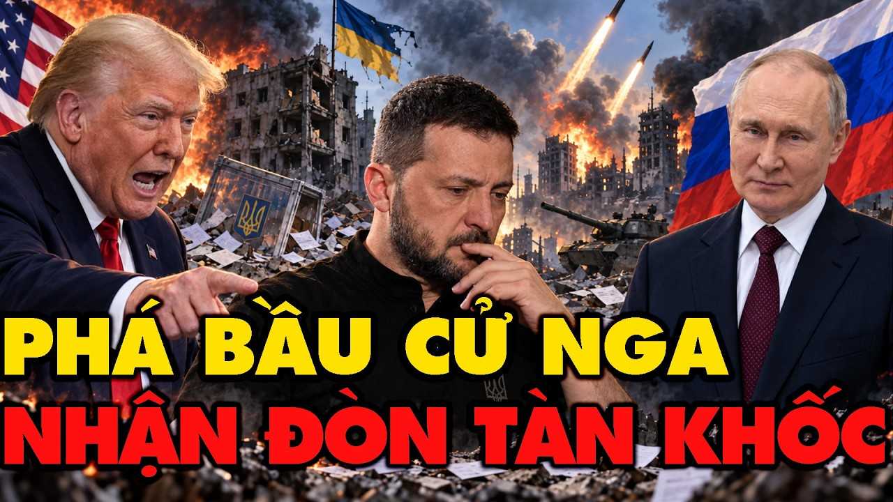 Putin nã đòn thảm khốc Ukraine dám phá hoại bầu cử Nga, Mỹ “BÁN ĐỨNG” Zelensky