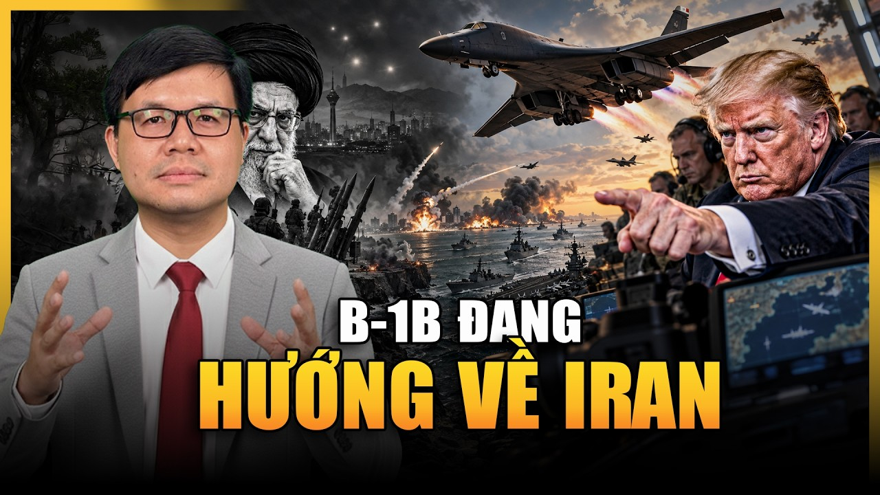 B-1B Mỹ Gầm Rú Rời Căn Cứ: “Ánh Sáng Bí Ẩn” Xuất Hiện Trên Bầu Trời Tehran