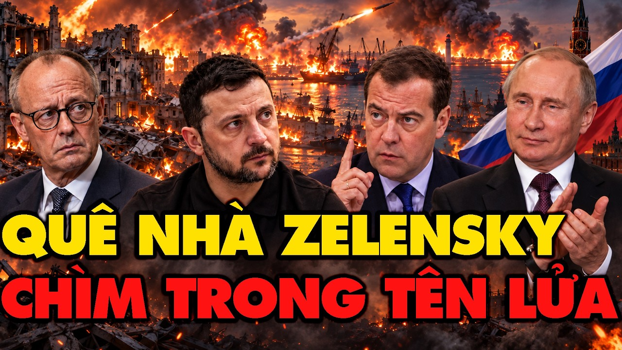 Nga nã 40 tên lửa vào quê nhà Zelensky, Medvedev nắm chốt hạt nhân, NATO hoảng loạn tột độ