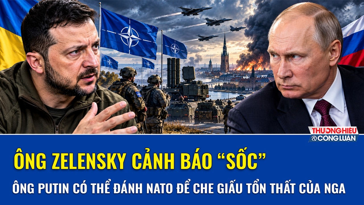 Ông Zelensky cảnh báo “sốc”: Ông Putin có thể tấn công NATO để che giấu tổn thất nặng nề của Nga