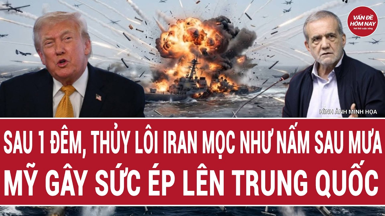 Bản tin 4/9: Sau 1 đêm, thủy lôi Iran mọc như nấm sau mưa; Mỹ gây sức ép lên Trung Quốc