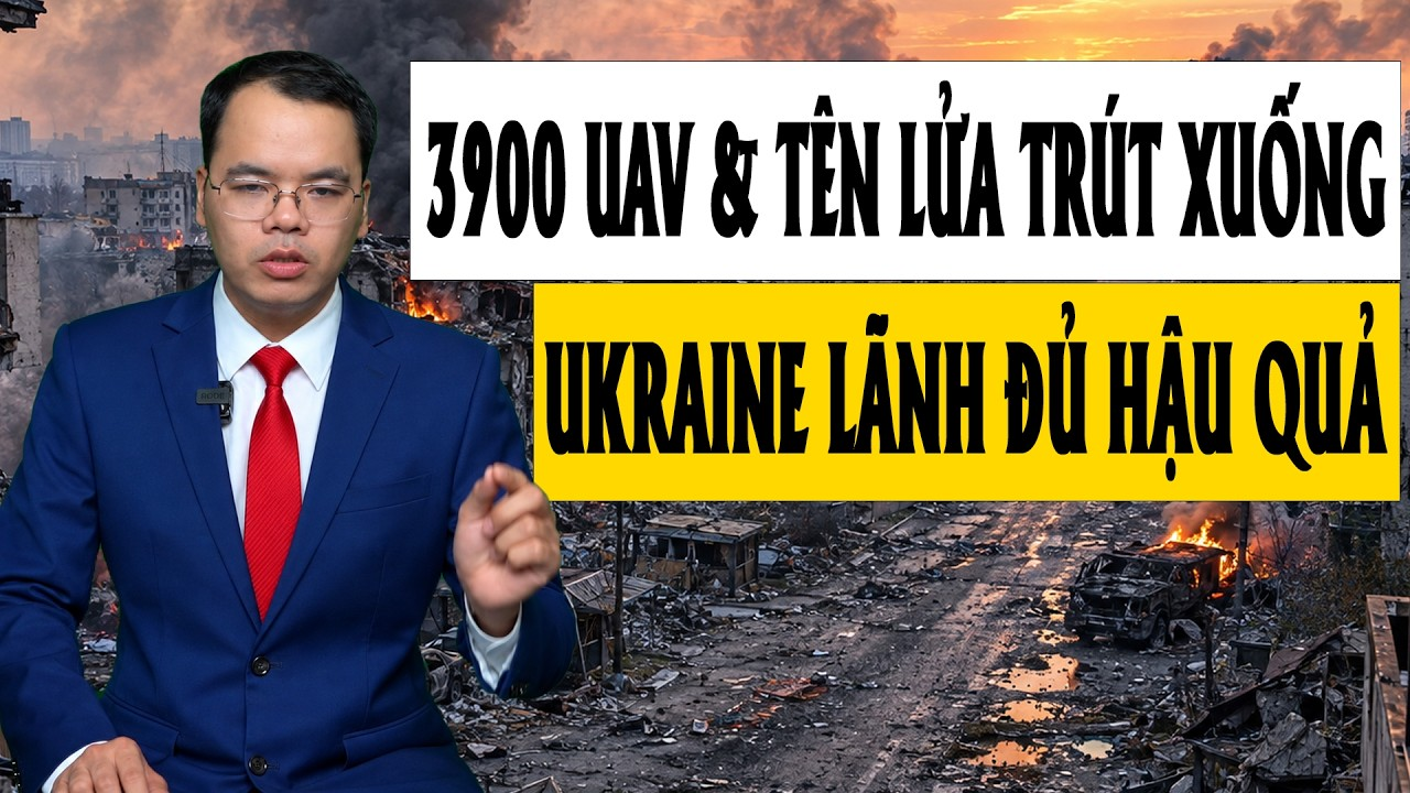 3.900 UAV Và Tên Lửa Nga Trút Xuống – Phòng Không Ukraine Đã Kiệt Quệ? |